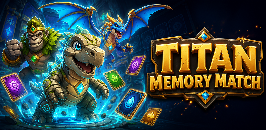 Titan Memory Match creatures